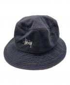 stussyステューシー）の古着「90s 紺タグ バケットハット」｜ネイビー