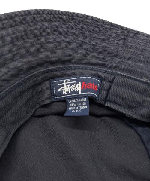 stussy（ステューシー）stussy (ステューシー) 90s 紺タグ バケットハット ネイビー サイズ:L/XLの古着・服飾アイテム