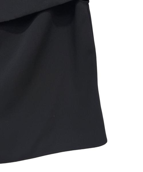 Noble（ノーブル）Noble (ノーブル) ソフトツイルケープブラウス ブラック サイズ:FREEの古着・服飾アイテム