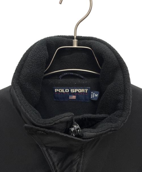 POLO SPORT（ポロスポーツ）POLO SPORT (ポロスポーツ) 90s USA-RL フリースジャケット ブラック サイズ:Mの古着・服飾アイテム