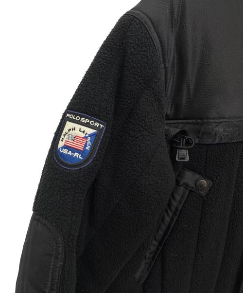 POLO SPORT（ポロスポーツ）POLO SPORT (ポロスポーツ) 90s USA-RL フリースジャケット ブラック サイズ:Mの古着・服飾アイテム