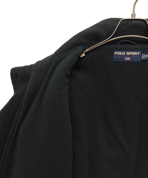 POLO SPORT（ポロスポーツ）POLO SPORT (ポロスポーツ) 90s USA-RL フリースジャケット ブラック サイズ:Mの古着・服飾アイテム