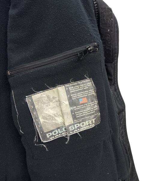 POLO SPORT（ポロスポーツ）POLO SPORT (ポロスポーツ) 90s USA-RL フリースジャケット ブラック サイズ:Mの古着・服飾アイテム
