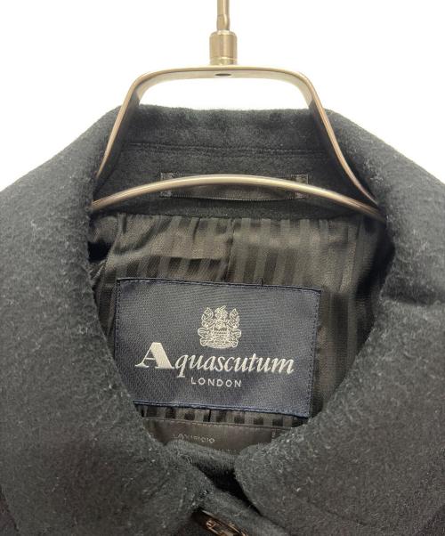 Aquascutum（アクアスキュータム）Aquascutum (アクアスキュータム) ウールコート ブラック サイズ:-の古着・服飾アイテム