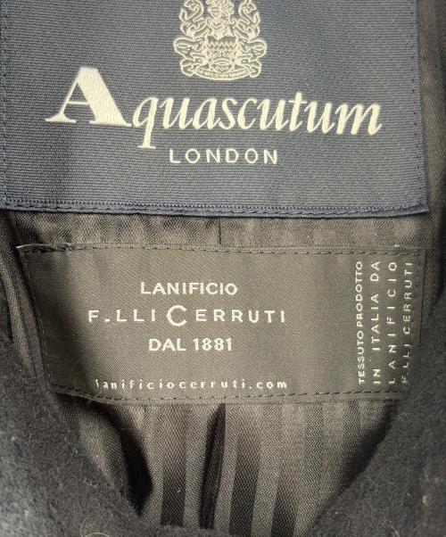 Aquascutum（アクアスキュータム）Aquascutum (アクアスキュータム) ウールコート ブラック サイズ:-の古着・服飾アイテム