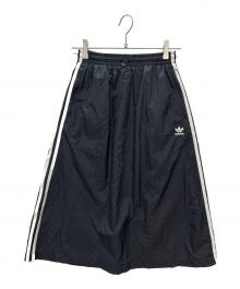 adidas Originals（アディダスオリジナル）の古着「スリーストライプス ロングスカート」｜ブラック×ホワイト