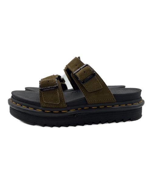 Dr.Martens（ドクターマーチン）Dr.Martens (ドクターマーチン) MYLES / ストラップサンダル ブラック×オリーブ サイズ:UK6 / EU39の古着・服飾アイテム