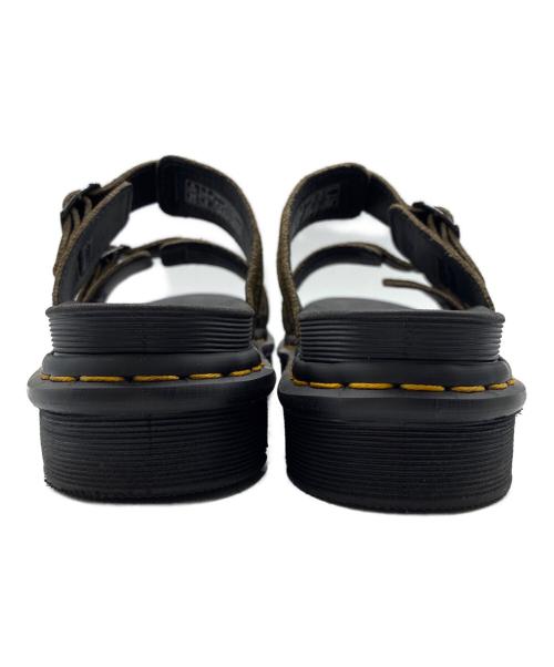 Dr.Martens（ドクターマーチン）Dr.Martens (ドクターマーチン) MYLES / ストラップサンダル ブラック×オリーブ サイズ:UK6 / EU39の古着・服飾アイテム