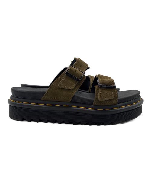Dr.Martens（ドクターマーチン）Dr.Martens (ドクターマーチン) MYLES / ストラップサンダル ブラック×オリーブ サイズ:UK6 / EU39の古着・服飾アイテム
