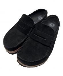 BIRKENSTOCK（ビルケンシュトック）の古着「Naples / スエードレザーサンダル」｜ブラック
