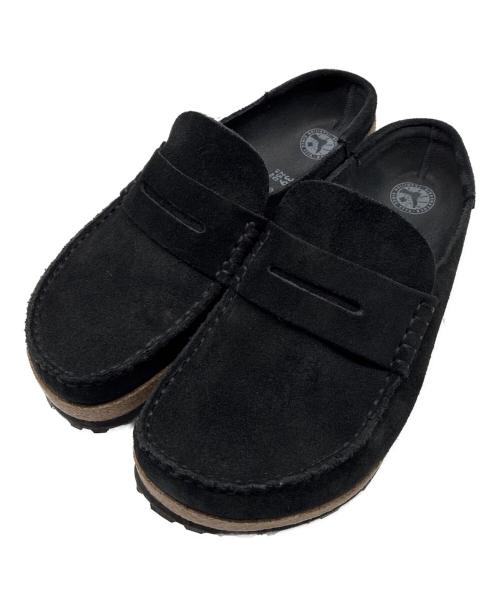 BIRKENSTOCK（ビルケンシュトック）BIRKENSTOCK (ビルケンシュトック) Naples / スエードレザーサンダル ブラック サイズ:39の古着・服飾アイテム