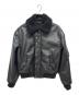 ZARA（ザラ）の古着「フェイクレザーボアジャケット」｜ブラック