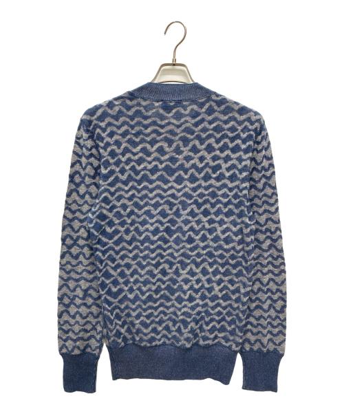 Vivienne Westwood man（ヴィヴィアン ウェストウッド マン）Vivienne Westwood man (ヴィヴィアン ウェストウッド マン) 薄手ニット ブルー サイズ:44の古着・服飾アイテム