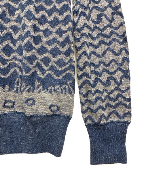 Vivienne Westwood man（ヴィヴィアン ウェストウッド マン）Vivienne Westwood man (ヴィヴィアン ウェストウッド マン) 薄手ニット ブルー サイズ:44の古着・服飾アイテム