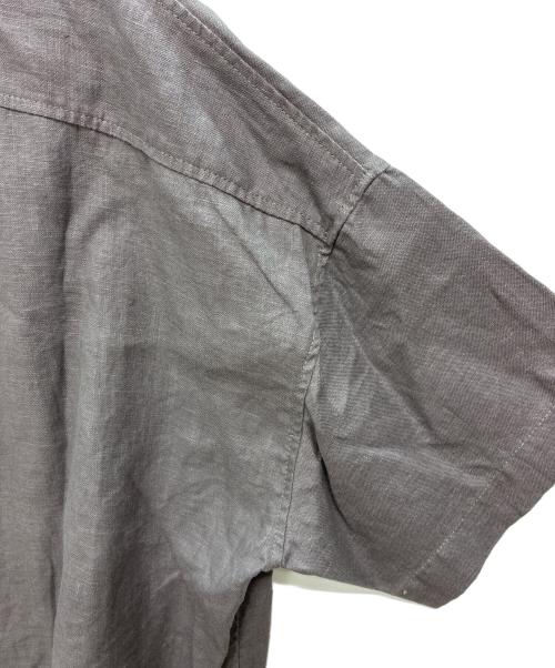 TUTIE（ツチエ）TUTIE (ツチエ) リネンオープンカラーシャツ グレー サイズ:バスト79-87の古着・服飾アイテム