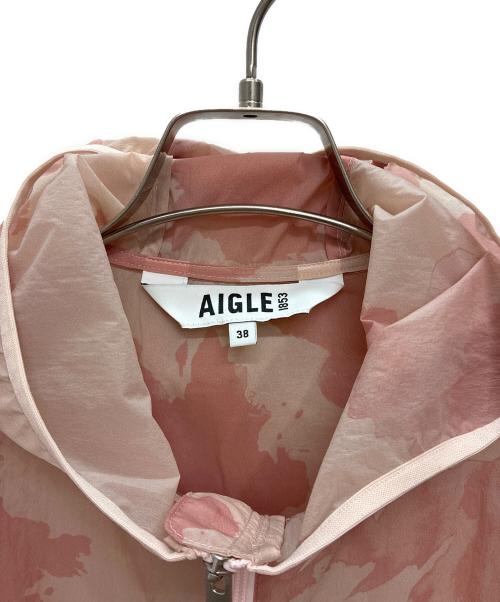AIGLE（エーグル）AIGLE (エーグル) 撥水 エクストラライトプリントフーデッドジャケット ピンク サイズ:38の古着・服飾アイテム