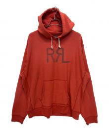 RRL（ダブルアールエル）の古着「Ranch ロゴ フーディー / プルオーバーパーカー」｜レッド