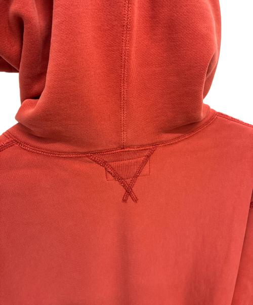 RRL（ダブルアールエル）RRL (ダブルアールエル) Ranch ロゴ フーディー / プルオーバーパーカー レッド サイズ:XXLの古着・服飾アイテム