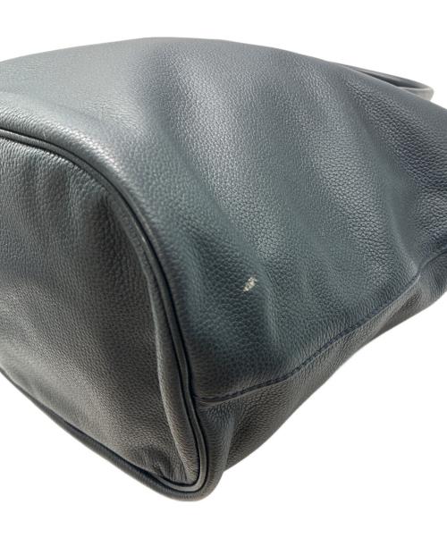 LONGCHAMP（ロンシャン）LONGCHAMP (ロンシャン) レザートートバッグ ネイビーの古着・服飾アイテム