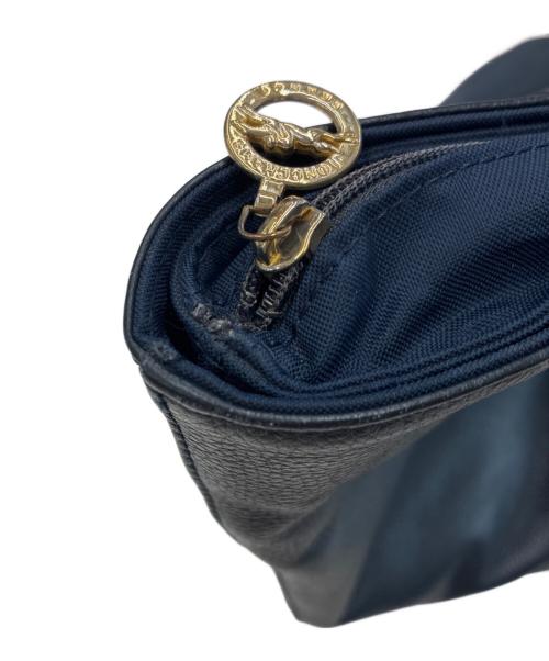 LONGCHAMP（ロンシャン）LONGCHAMP (ロンシャン) レザートートバッグ ネイビーの古着・服飾アイテム