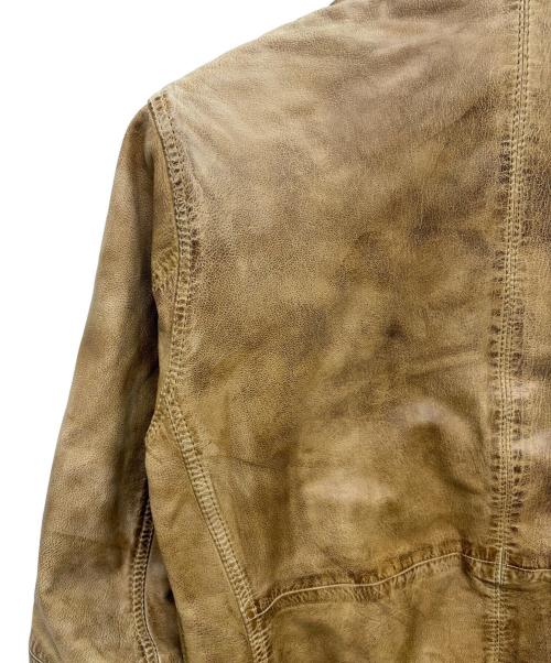 GAS（ガス）GAS (ガス) ゴートレザージャケット ブラウン サイズ:Mの古着・服飾アイテム
