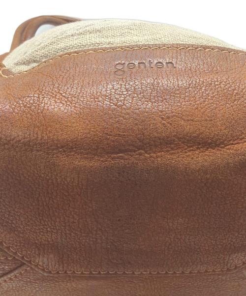 genten（ゲンテン）genten (ゲンテン) トートバッグ ブラウンの古着・服飾アイテム