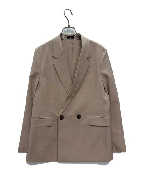 PLST（プラステ）PLST (プラステ) プレミアムオックスダブルジャケット ベージュ サイズ:Lの古着・服飾アイテム