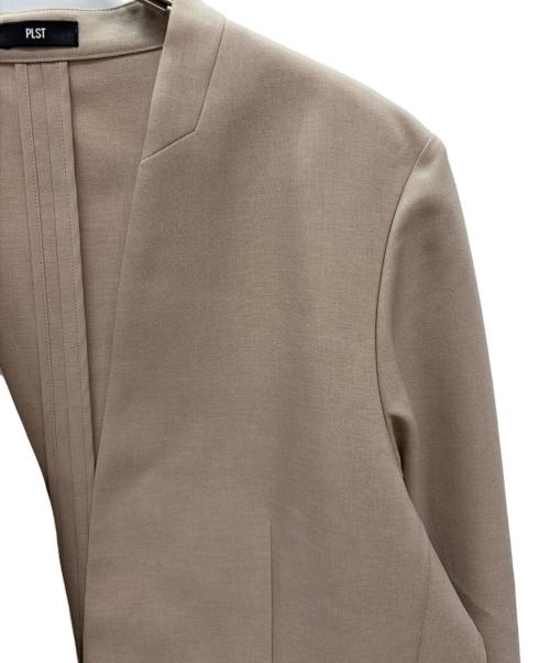 PLST（プラステ）PLST (プラステ) プレミアムオックスカラーレスジャケット ベージュ サイズ:XLの古着・服飾アイテム