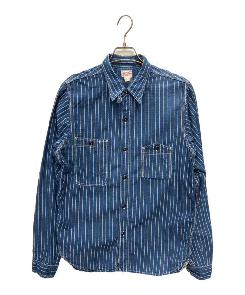 Joe McCOY（ジョーマッコイ）Joe McCOY (ジョーマッコイ) 641X ウォバッシュL/Sワークシャツ ブルー サイズ:17の古着・服飾アイテム