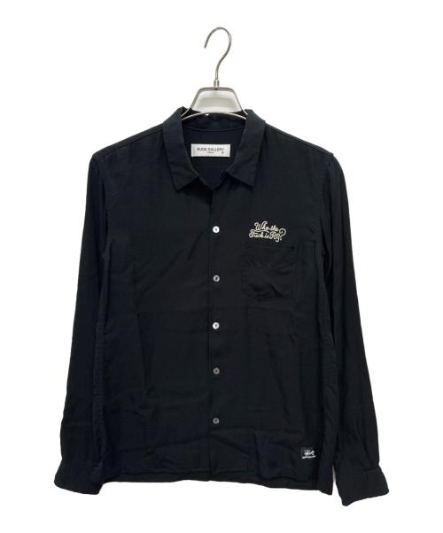 RUDE GALLERY（ルードギャラリー）RUDE GALLERY (ルードギャラリー) 15AW Who the Fuck is Rg Shirt ブラック サイズ:SIZE 2の古着・服飾アイテム