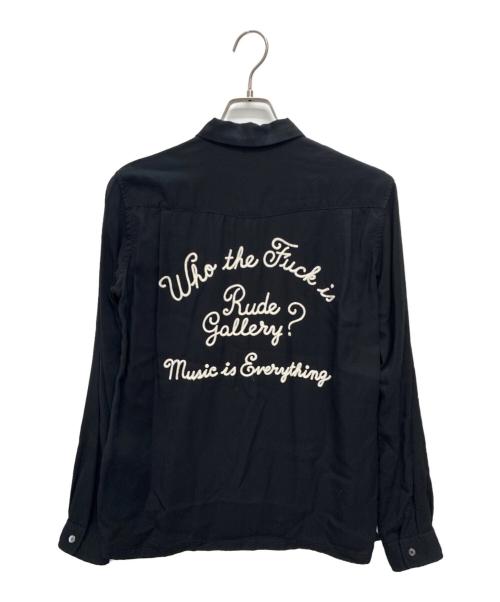 RUDE GALLERY（ルードギャラリー）RUDE GALLERY (ルードギャラリー) 15AW Who the Fuck is Rg Shirt ブラック サイズ:SIZE 2の古着・服飾アイテム