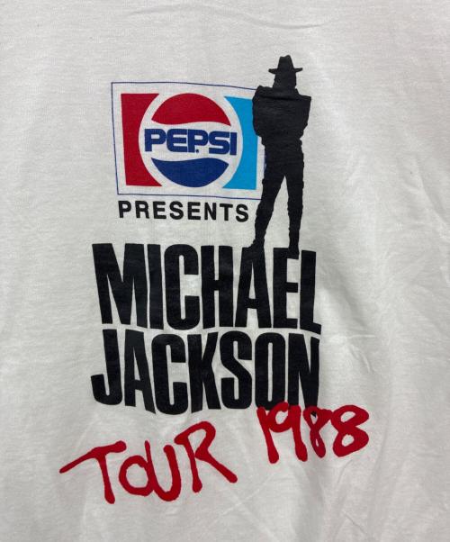 SCREEN STARS（スクリーンズスターズ）SCREEN STARS (スクリーンズスターズ) 1988 Michael Jackson PEPSI / USA製 リンガーTシャツ ホワイト×ブルー サイズ:Mの古着・服飾アイテム
