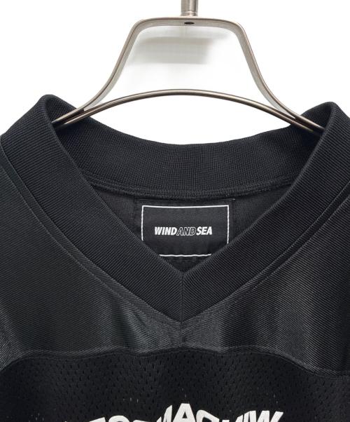 WIND AND SEA（ウィンダンシー）WIND AND SEA (ウィンダンシー) A32 Football Jersey ブラック サイズ:Lの古着・服飾アイテム