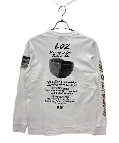 UNDERCOVER（アンダーカバー）UNDERCOVER (アンダーカバー) HUMAN MADE (ヒューマンメイド) LAST ORGY 2 L/S T-SHIRT ホワイト サイズ:Mの古着・服飾アイテム