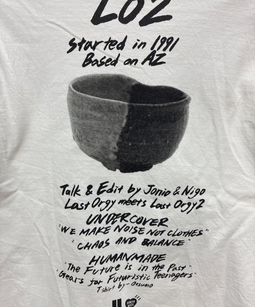 UNDERCOVER（アンダーカバー）UNDERCOVER (アンダーカバー) HUMAN MADE (ヒューマンメイド) LAST ORGY 2 L/S T-SHIRT ホワイト サイズ:Mの古着・服飾アイテム