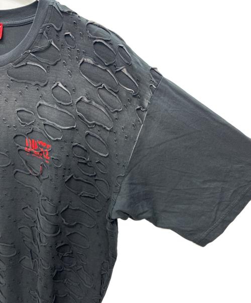 DIESEL（ディーゼル）DIESEL (ディーゼル) T-BOXT-R29 デストロイ加工 半袖Tシャツ ブラック サイズ:Sの古着・服飾アイテム