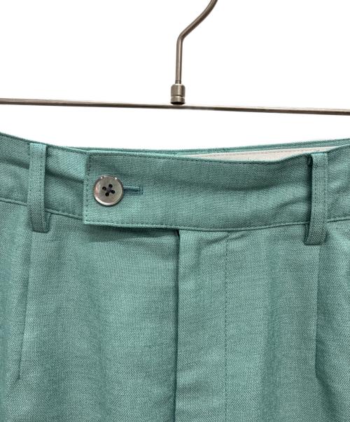 green label relaxing（グリーンレーベルリラクシング）green label relaxing (グリーンレーベルリラクシング) リネンライク パンツ シンウォッシャブル・ストレッチ ミント サイズ:38の古着・服飾アイテム