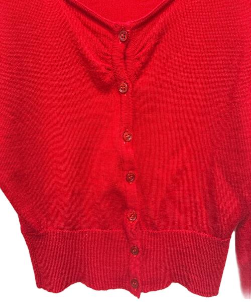 Rouje（ルージュ）Rouje (ルージュ) ウールカーディガン レッド サイズ:SIZE M (UK 34)の古着・服飾アイテム