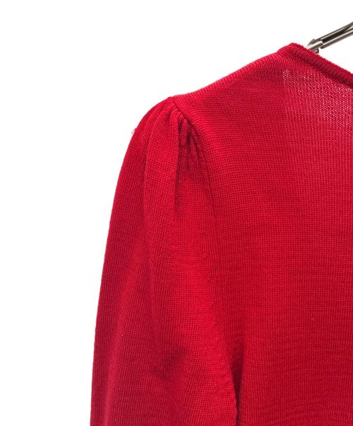 Rouje（ルージュ）Rouje (ルージュ) ウールカーディガン レッド サイズ:SIZE M (UK 34)の古着・服飾アイテム