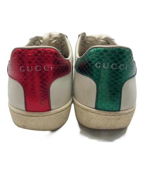 GUCCI（グッチ）GUCCI (グッチ) 〔エース〕エンブロイダリー付き ウィメンズ スニーカー ホワイト サイズ:SIZE 36 1/2の古着・服飾アイテム