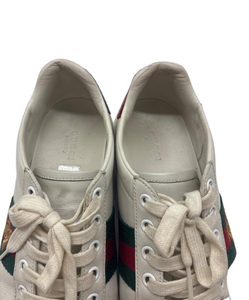 GUCCI（グッチ）GUCCI (グッチ) 〔エース〕エンブロイダリー付き ウィメンズ スニーカー ホワイト サイズ:SIZE 36 1/2の古着・服飾アイテム