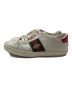 GUCCI (グッチ) 〔エース〕エンブロイダリー付き ウィメンズ スニーカー ホワイト サイズ:SIZE 36 1/2：9000円