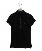 POLO RALPH LAURENポロ・ラルフローレン）の古着「ポロシャツ/Polo Ralph Lauren Cotton piqué polo shirt」｜ブラック