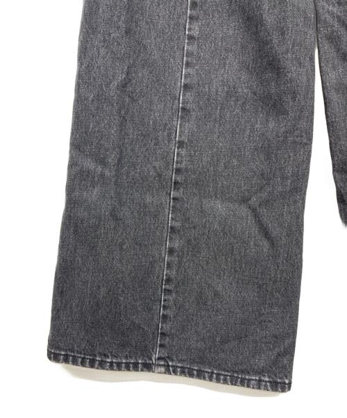 Lily Brown（リリーブラウン）Lily Brown (リリーブラウン) ビジュースタッズワイドデニムパンツ グレー サイズ:SIZE 1の古着・服飾アイテム