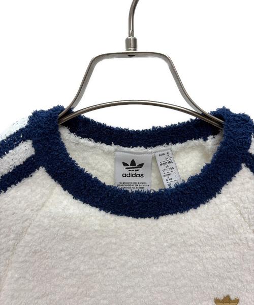 adidas（アディダス）adidas (アディダス) カットソー＆パンツセットアップ ホワイト×ブルー サイズ:Lの古着・服飾アイテム