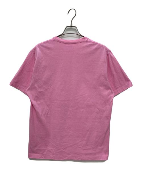 THE BLACK EYE PATCH（ブラックアイパッチ）THE BLACK EYE PATCH (ブラックアイパッチ) RHINESTONE B EMBLEM TEE ラインストーン エンブレムTシャツ ピンク サイズ:Lの古着・服飾アイテム