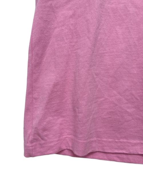 THE BLACK EYE PATCH（ブラックアイパッチ）THE BLACK EYE PATCH (ブラックアイパッチ) RHINESTONE B EMBLEM TEE ラインストーン エンブレムTシャツ ピンク サイズ:Lの古着・服飾アイテム
