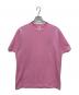 THE BLACK EYE PATCH（ブラックアイパッチ）の古着「RHINESTONE B EMBLEM TEE ラインストーン エンブレムTシャツ」｜ピンク