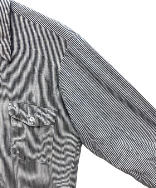 LEE（リー）LEE (リー) 60-70s ヒッコリーワークシャツ ブルー×ホワイト サイズ:15-15 1/2 LONGの古着・服飾アイテム