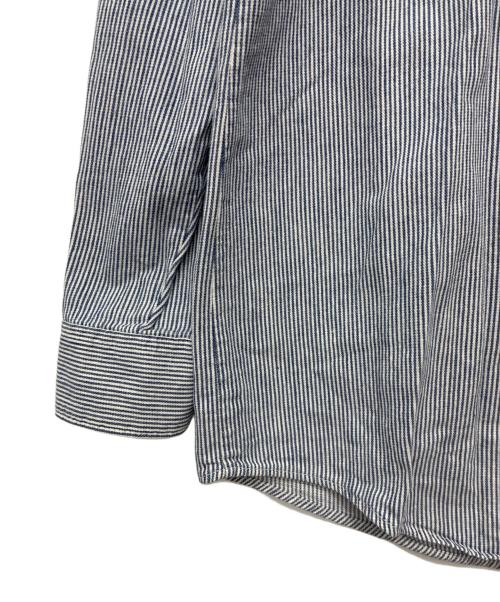 LEE（リー）LEE (リー) 60-70s ヒッコリーワークシャツ ブルー×ホワイト サイズ:15-15 1/2 LONGの古着・服飾アイテム